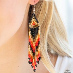 Colors Of The Wind - Black Earrings